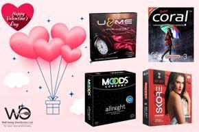 Valentine Combo Pack for Long Time Lovers - U&Me Long Love, Coral Long Lasting Extra Time, Moods All Night & Skore Not Out 1500+ Dots Condom - Each Pack contains 3pcs Condom - Total 12pcs Condom