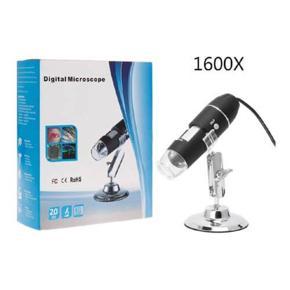 USB Digital Microscope 1600X Zoom with LED Light and Stand
