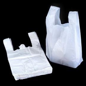 Pack 1 kg  - Plastic Shoppers Plain for Shopping White Colour