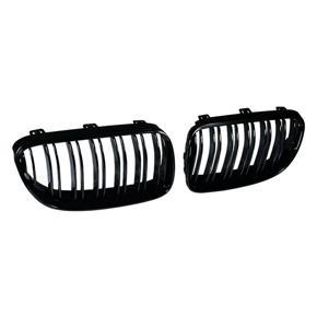 ARELENE 2X Gloss Black Front Kidney Grill Grille for-BMW E92 E93 3-Series 328I 335I Coupe LCI 2011-2013