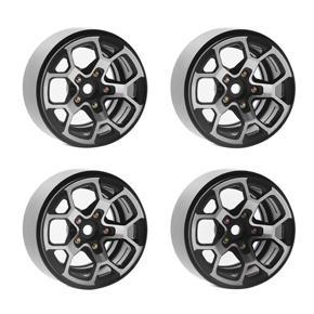 2Inch RC Bead Lock Wheels Rims for 1/10Th Scale RC Crawle Car SCX10-KM2 RR10 Ghost 90056 TRX-4 TRX-6 D110 D90 TRAXXAS