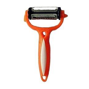 3 In 1 Peeler for Vegetables and Fruits Cutter 1 Piece - Orange Color