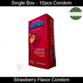 Trust Mee Condom - Strawberry Flavored Condom - Single Pack contains 12pcs Condom