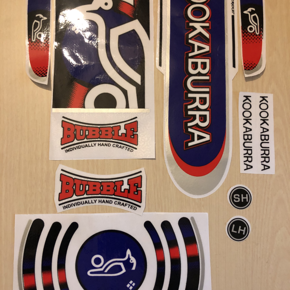 Kookaburra Bubble Edition Cricket Bat Stickers [2D/Plain]