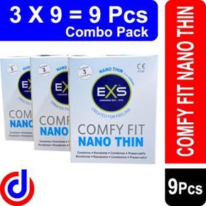 Exs condom- nano thin - 3 x 3 = 9 pcs ( package )