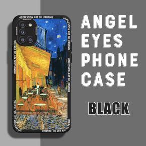 Hontinga for Samsung A31 Back Cover Oil Painting Fashion Case Camera Protection Soft Silicone TPU Phone Cases