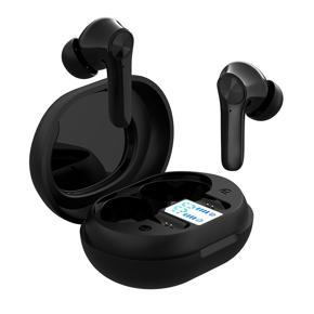 D01 Active Noise Reduce Bluetooth Headset TWS 5.0 Digital Display Touch Earphones Transparent Noise Reduction Dual Modes