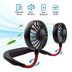 Portable Neck Mini Fan With USB Rechargeable For Traveling