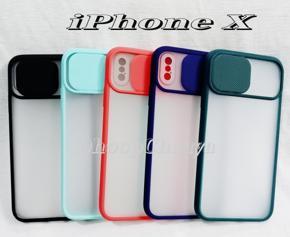 For iPhone X / XS - Shutter Cover with Camera Protection Back Case Cover