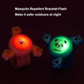 Summer Children's Rotating Mosquito Repellent Bracelet Student Anti-Mosquito Cartoon Flashing Mosquito Repellent Watch Bracelet