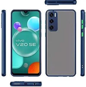 Shockproof Matte Finish Back Cover For Vivo V20 Se