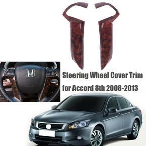 Car Steering Wheel Decoration Bezel Cover Trim Stickers for Honda Accord 8Th 2008-2013 Car Mouldings Styling