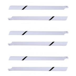 ARELENE 6x Fiberglass 550mm Main Blades for RC 550 Helicopter