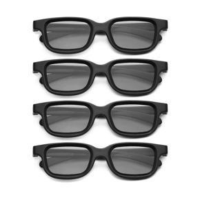 3D Vision Glasses-4 x Virtual Reality 3D Glasses-Black