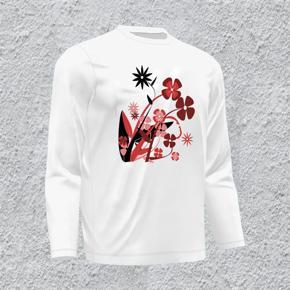 Flower Full Sleeve T-shirt For Men