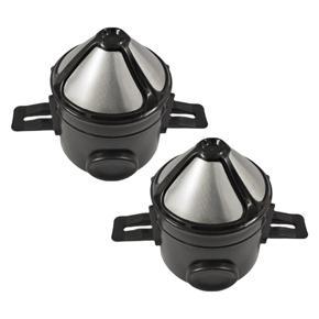 2Pcs Foldable Coffee Filter Stainless Steel Drip Coffee Tea Holder