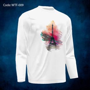 Minar White  long Sleeve T-Shirt For Men