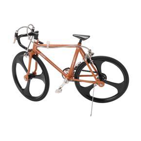 Himeng La Bicycle Model Alloy Material Comfortable Texture Cute Miniature Bike Ornament for Decorating Bedside Tables Bookshelves