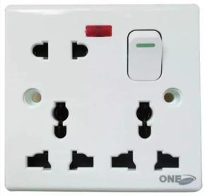 Electric 8 Pin Multi Socket With Indicator 5 Years Warranty
