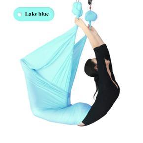 Premium Quality Aerial Silks Equipment - Complete Set: Climbing Grade Hardware - Lake blue