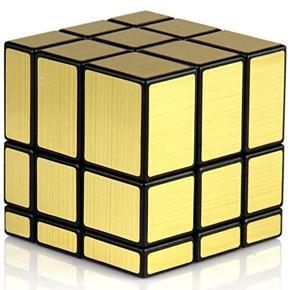 The Mirror Blocks magic Rubik cube Golden Color irregular 3x3