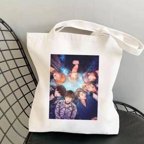 K-POP BTS BT21 Canvas Tote College Hand Bag