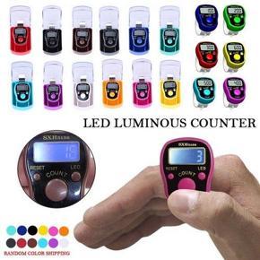 Digital LED Tasbih-Ring Mini Finger Counter LCD Taly SHX-5136
