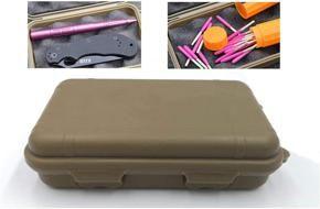 Small Storage Box with Foam Camping Waterproof Container Universal Plastic Box