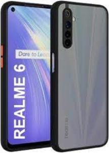 Realme 6 Translucent Matte Cover (Shockproof And Anti-Drop Protection) Smoky Frosted Case