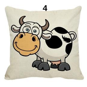 Fashion Home Decorative Covers Cartoon Cow Pillow Cases Sofa Bedroom Pillowcases