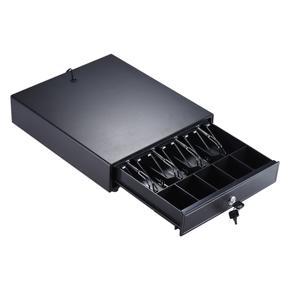 Heavy Duty Electronic Cash Drawer Box Case Storage 4 Bill 5 Coin Trays Support Push Manual Open Key-lock RJ11 for Epson Star POS Printer Money Register