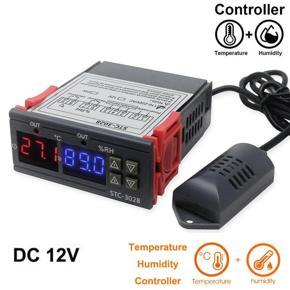 STC3028 Controller Sensor STC3028 Sensor Dual Digital Display AC 220V 10A Adjustable Temperature Humidity Thermometer Hygrometer Thermostat Controller For Egg Incubator Tools Sets