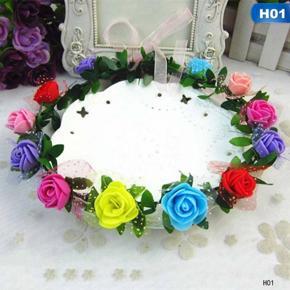 Artificial Flower crown for girls and Women-Multicolour