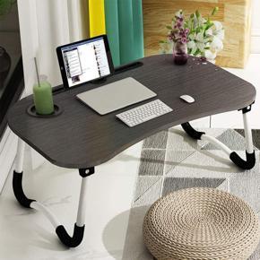 Laptop Table, Foldable Laptop Stand, Laptop Desk with Cup Holder, Laptop Lap Desk, Laptop Table with Drawer for Study, Arts, Bed and Multipurpose Usage