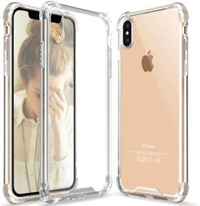 Clear iPhone Xs Max case, iPhone Xs Max Crystal Clear Case Slim Hybrid Shockproof Anti-Scratch Hard Back Soft Shock Absorption Technology TPU Bumper Drop Protective Case Compatible Apple iPhone Xs Max