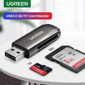 Ugreen Card Reader USB 3.0 to SD Micro SD TF Memory Card Adapter for Laptop Accessories Multi Smart Cardreader Card Reader