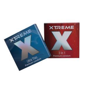 Xtreme Mix - 1 Pack Ultra Thin & 1 Pack 3 in 1 Condom - 3x2=6pcs