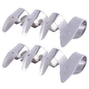 ARELENE 6 Metal Finger Picks + 2 Thumb Pick Set Guitar Fingerpicks for Guitar Dobro Banjo,Etc.