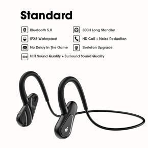 Bone Conduction Bluetooth Headset Wireless Binaural Sports Waterproof Bone Sensor Hanging Ear Bluetooth Headset 5.0