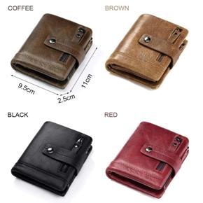 Kavis Leather Wallet Men Coin Purse Male Cuzdan Portfolio Man Portomonee Small Mini Rfid Walet Pocket Fashion Man Wallet (Mony Bag) - Wallet