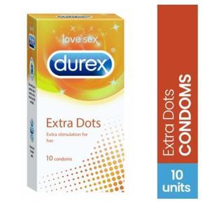 Durex Extra Dots Condoms - 10 Pcs Pack