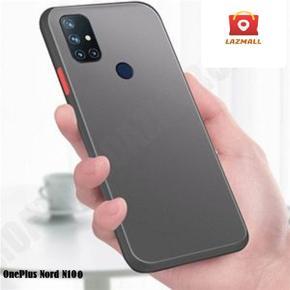 OnePlus Nords N10 Translucent Matte Cover (Shockproof And Anti-Drop Protection) Smoky Frosted Case