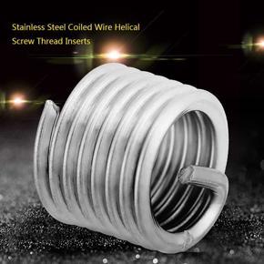 50Pcs Stainless Steel Coiled Wire Helical Screw Thread Inserts M8 x 1.25 x1.5D