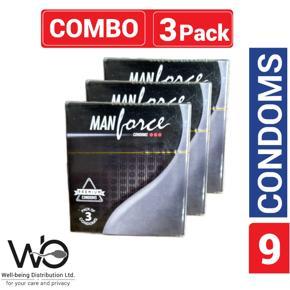Manforce - Premium Condom - Combo Pack - 3 Packs - 3x3=9pcs