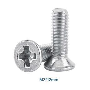 Screw bolt reliable 100Pcs/Bag 9Types M3 stainless steel flat head SS304 flared machine