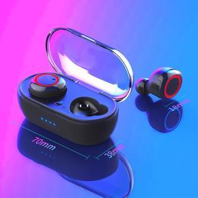 M2 TWS Earbuds Wireless Noise Cancelling Stereo Sound LED Display Waterproof Sport Bluetooth Headset with Mic