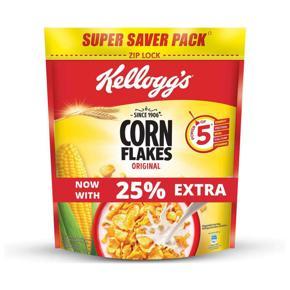 Kellogg's Corn Flakes, High in Iron, High in B Group Vitamins, Breakfast Cereals, 1.2 kg Pack