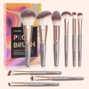 MAANGE 9Pcs Pro Makeup Brushes Set With Box Travel Size Brush