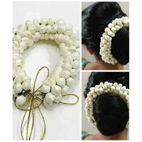 Artifical jasmine flower white color gajra -1 pc