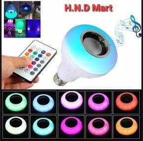 RGB Bluetooth Disco Light Speaker Remote Control Wireless Audio Music Multi Color Dimmable Lamp 12W Complete Kit